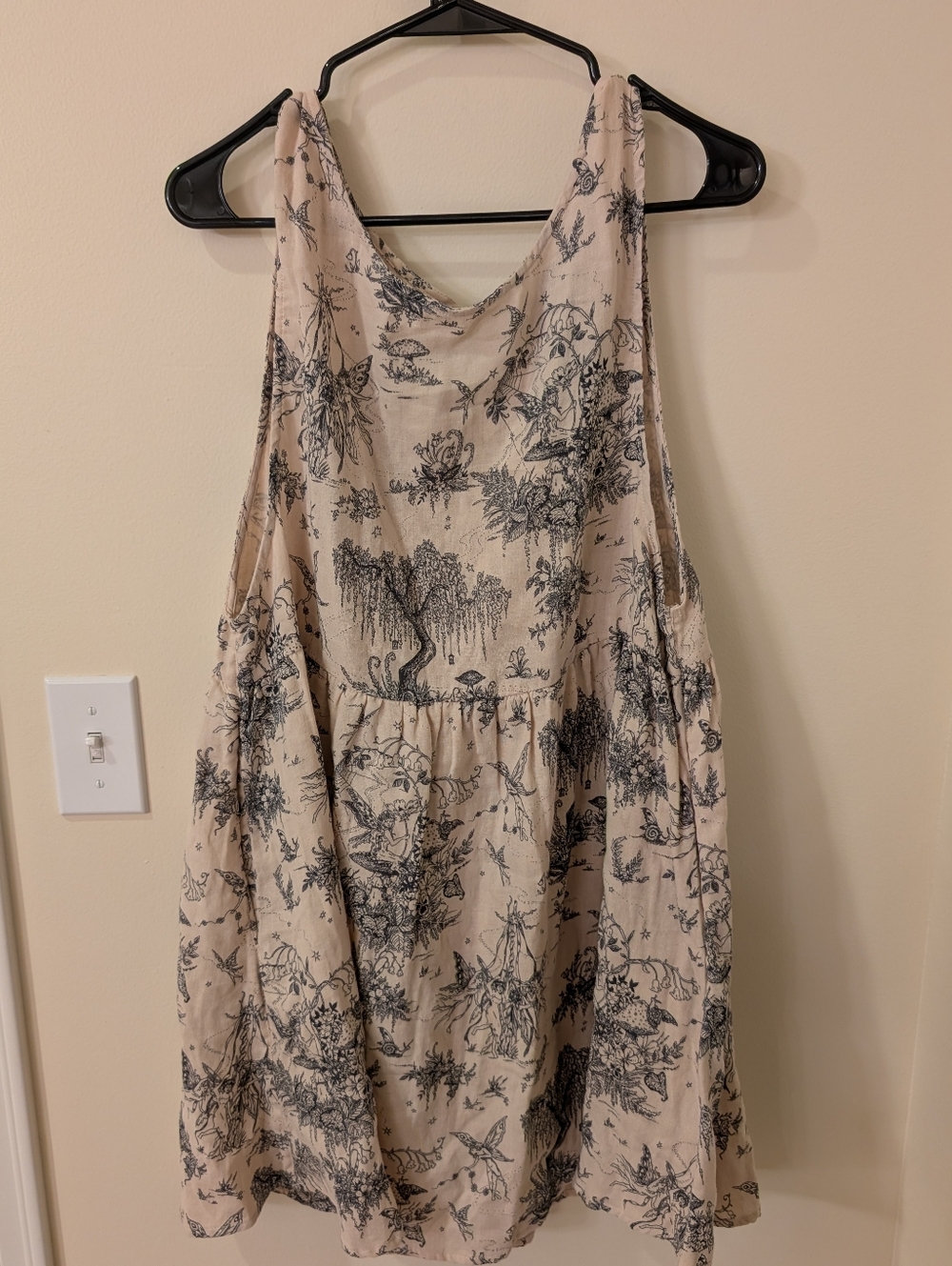 NWT | Disturbia | Maypole Cotton Print Mini Smock Dress